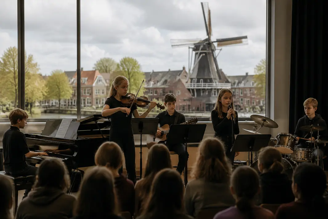 Muzikaal Talent Opgevoerd Tijdens Schoolconcert in Woerden
