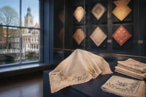 Unieke tentoonstelling rond zakdoeken in het Stadsmuseum Woerden